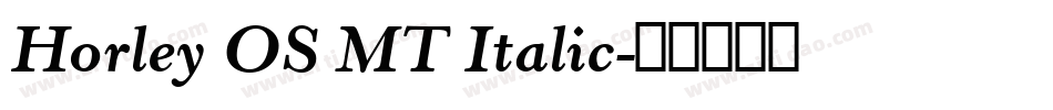 Horley OS MT Italic字体转换